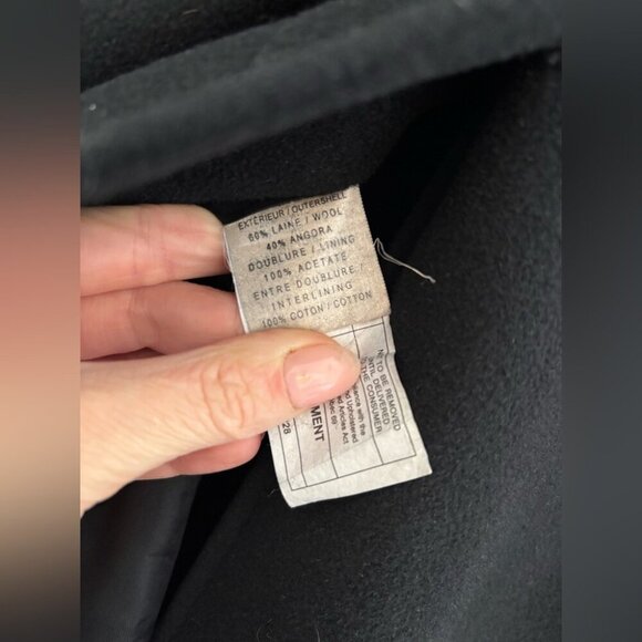 Vintage Holt Renfrew Wool Angora Long Coat - Picture 8 of 9